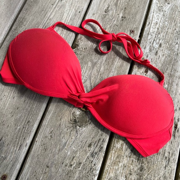 STYLUS PUSH UP HALTER BRA SWIM TOP - Picture 5 of 9